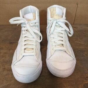 Nike Blazer Mid‎ 77 Women's 8.5 White Leather High Top CZ1055-112